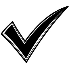 Check mark icon vector illustration