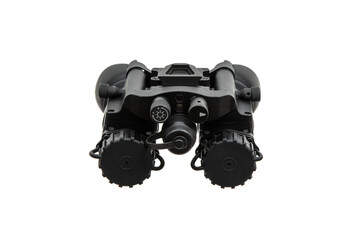 Night vision device. A special device for observing in the dark. Equipment for the military, police and special forces.  Isolate on a white back
