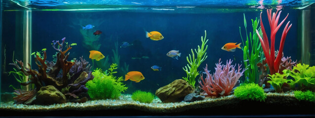 Spectacular Fish Tank Backdrop