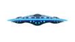 © SRITE KHATUN - Futuristic UFO Spaceship with Glowing Blue Lights