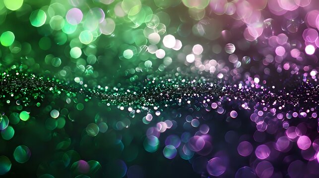 a background of green and purple combination glittery background