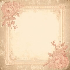 Sticker - Floral border background