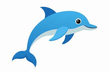 Wall Mural - dolphin fish vector illustration