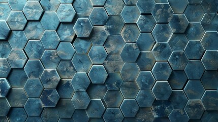 Wall Mural - Blue Industrial Tile Background