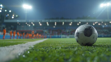 Penalty Kick at Football Game