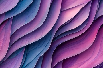 Wall Mural - abstract wave pattern in shades of purple and blue