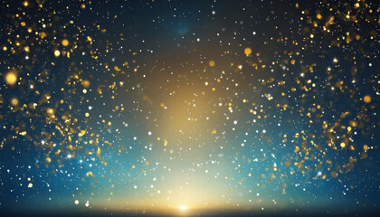Wall Mural - beautiful shimmering particles in motion against a dark background, creating a luxurious and magical