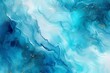 © Kavita Das - Abstract watercolor paint background painting illustration - Blue turquoise color with liquid fluid marbled paper texture pattern template, Generative AI