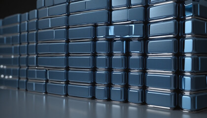 Wall Mural - enhanced data processing and retrieval with ai at the core, captured in a striking three-dimensional