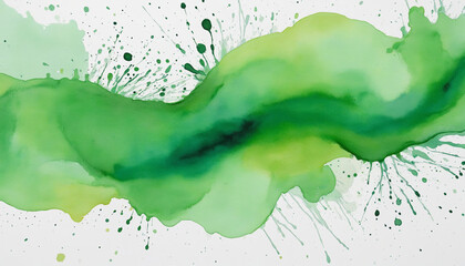 Wall Mural - abstract green watercolor texture for wallpaper and design