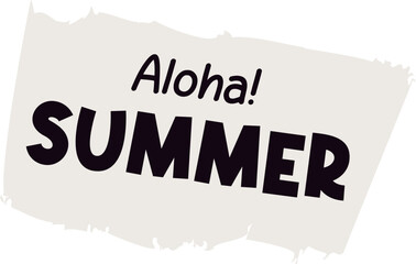 Wall Mural - Aloha Summer Lettering Sticker