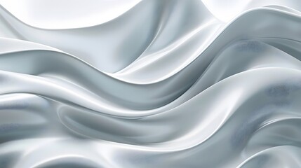 Wall Mural - abstract white and light gray wave modern soft luxury texture with smooth and clean vector subtle ba