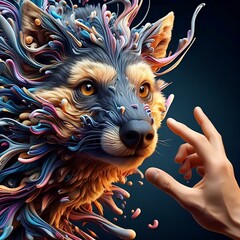 Wall Mural - 3d magical creature 19