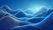 © Tanvir - Abstract background a blue wavy lines in a blue background