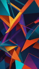 Wall Mural - abstract background with triangles