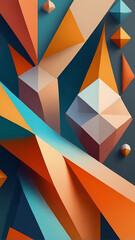 Sticker - abstract geometric background