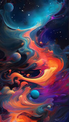 Wall Mural - background with space