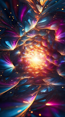 Poster - abstract fractal background