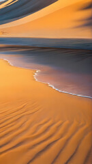 Canvas Print - sand dunes at sunset