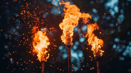 Sticker - Fire in Traditional Torch