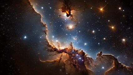 star cluster within a galaxy with dense grouping of bright, sparkling stars of various sizes and col