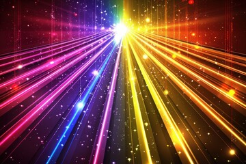 Wall Mural - a colorful space background with a blue and purple sky and a purple and blue sun