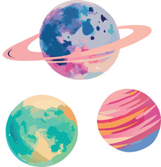 set of globes