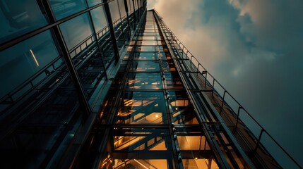 building at night