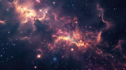 Wall Mural - Nebula Abstract background
