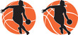 © TrangNBVN - Girl Basketball Players, Basketball Clipart, Basketball silhouette
