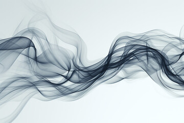 Wall Mural - Abstract smoky line art illustrations background.


