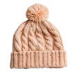 © Purichaya - Cozy knitted winter hat with a pom-pom, perfect for keeping warm in cold weather, stylish and comfortable headwear for the season.