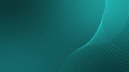 Ribbon line wave cyan dark gradient motion background