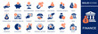 © lovemask - Finance icon set. Collection of economy, money, fund, investor and more. Vector illustration. Easily changes to any color.