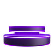© tohceenilas - Modern illuminated purple podium with neon lights, perfect for showcasing products or futuristic concepts in vibrant settings.
