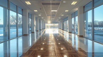 Aufkleber - Detailed evaluation of office space by construction professionals. Generative AI.