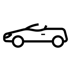 Poster - cabriolet car icon