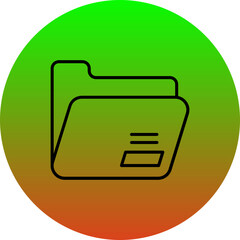 Canvas Print - Folder Icon