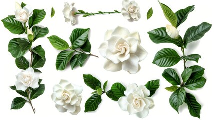 Wall Mural - Beautiful Gardenia Blooms for Floral Arrangements Generative AI