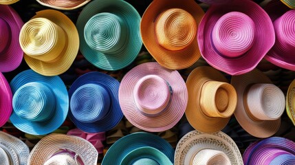 Hats Galore: Explore a Variety of Stylish Headwear at a Vibrant Market