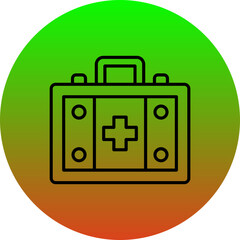 Wall Mural - First aid kit Icon