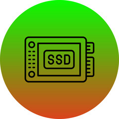 Wall Mural - Ssd Icon