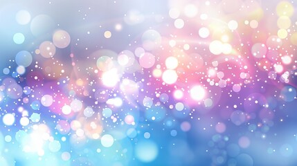 Wall Mural - modern abstract bokeh background with white light flares and sparkling glitter effects for festive c