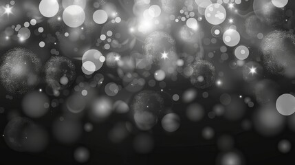 Wall Mural - elegant gray bokeh background with subtle light effects and abstract patterns, ideal for professiona