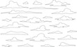 © GRASSS.H - clouds vector outlines for architectural elevation background