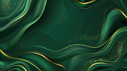Wall Mural - Green elegant background with abstract beauty