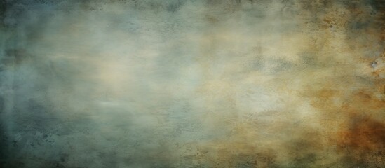 Poster - An aged canvas texture with a vintage grungy appearance featuring an abstract design gradient art and vignette effects The image includes copy space