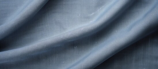 Aufkleber - A textured gray fabric background made of linen or cotton showcasing the woven texture of a blue gray cloth It s a natural and eco friendly textile copy space image