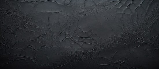 Aufkleber - A detailed close up of a textured black leather surface appearing rough and abstract against a dark grey matte background An ideal choice for designing work backgrounds providing copy space for text