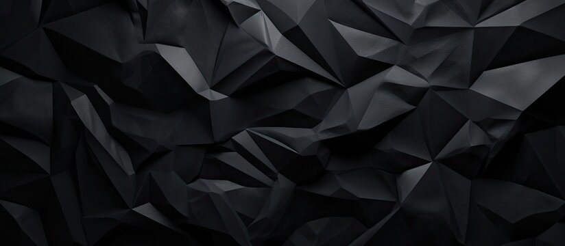 creative design templates provides a black paper crumpled texture background for use in your project